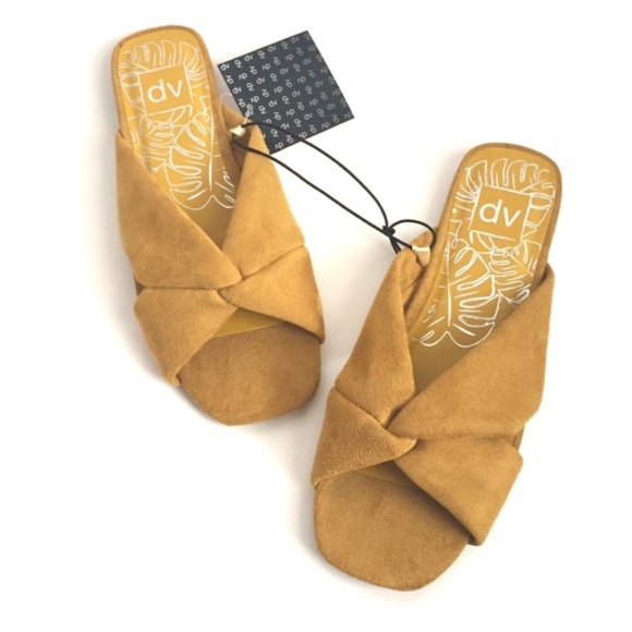 DV by Dolce Vita Shoes - NEW DV by Dolce Vita Mustard Addie Slip Sandals
